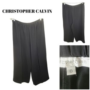 CHRISTOPHER CALVIN WIDE LEG DESIGNER DRESS PANTS